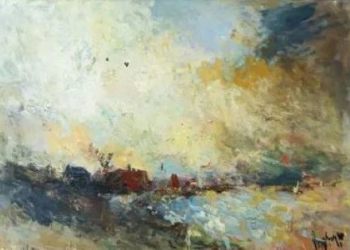 Wild weer op de Beulakker, 1978