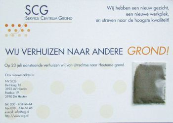 Verhuiskaart met echte grond