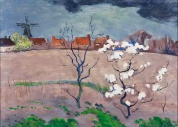 Landschap met bloeiende bomen, 1936