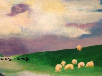 Schapen op de Waddendijk