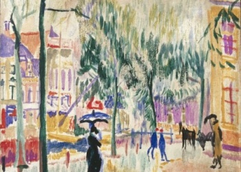 Kattendiep in de regen