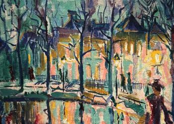 Stadsgezicht bij maanlicht, 1927