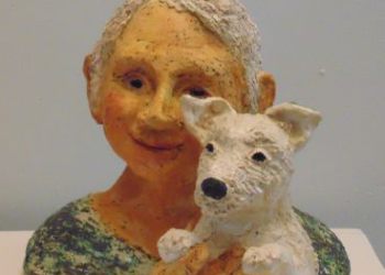 Vrouw met hondje