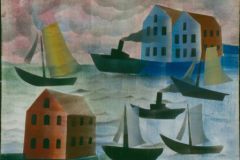 Haven met stoom en zeilboten, 1944