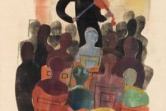 Violist en publiek, 1942