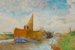 Hooischip bij Blauwborgje, 1931