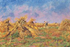 Oogstende boer, 1942