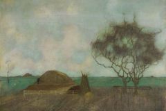 Landschap met kleihoop, 1913