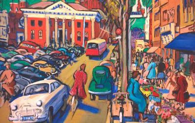 Gezicht op de Vismarkt