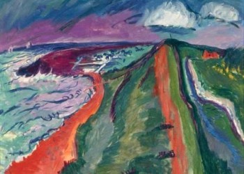 De dijk op Ameland, ca 1930