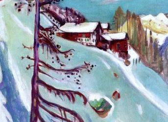 Berglandschap met dennenboom, 1936