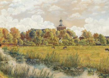 Gezicht op Workum, 1942