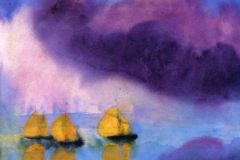 Emil Nolde - Sea with violet clouds