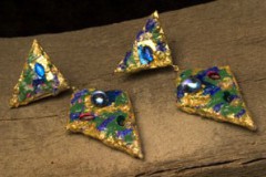 Oorbellen papier mache