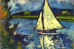 White Sailboat at Chatou, 1906