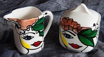 Suikerpot en melkkannetje
