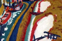 Jan Wiegers - Groninger landschap met kanaal