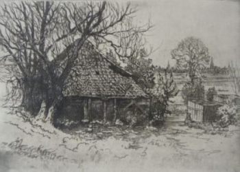 Achteraanbouw van Blauwborgje, vanaf de dijk gezien