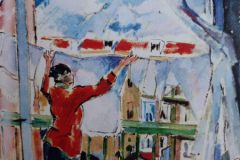 Rik Wouters - Vrouw die de was ophangt